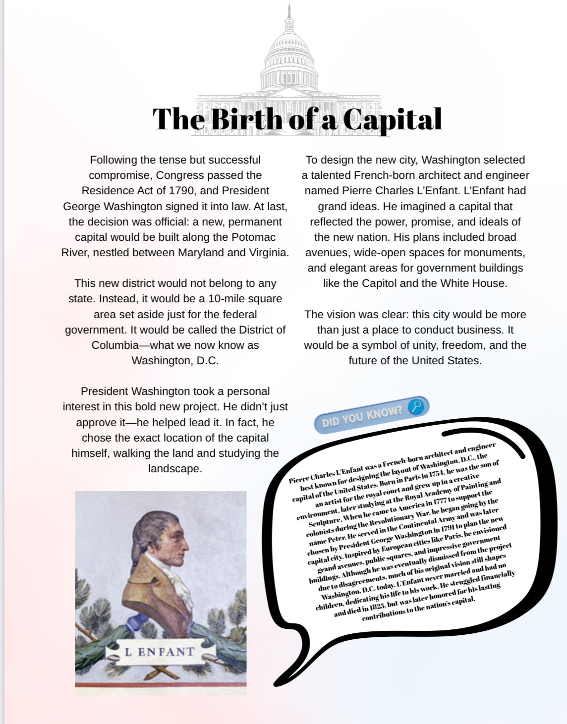 Washington, D.C. Study Unit: A Family Learning Guide to the Heart of American History